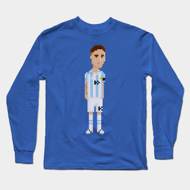 Messi Long Sleeve T-Shirt by PixelFaces